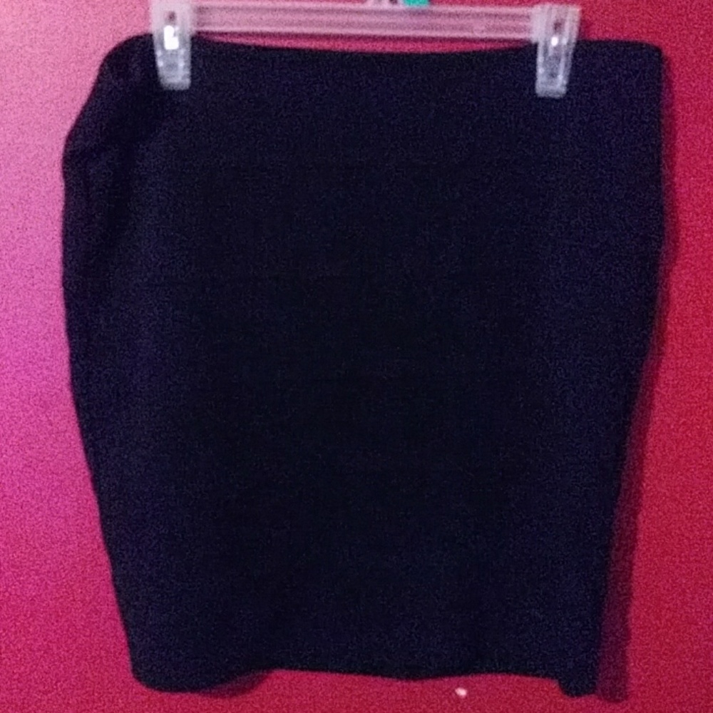 Forever 21+ Black Bondage Skirt